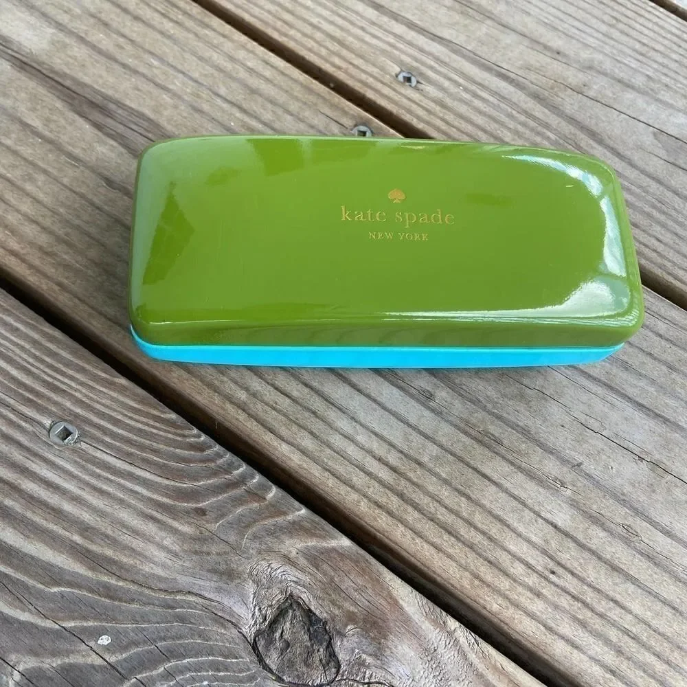 Kate Spade Eye Glasses Case Blue Green